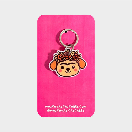 Plaquita para perro "Perrita Pintora"