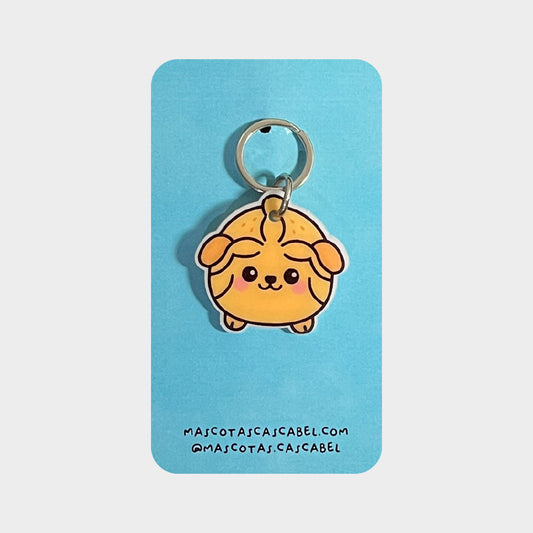 Plaquita para perro "Perrito Pan de Muerto"