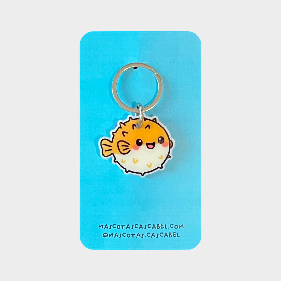 Plaquita para gato "Pez Globo"