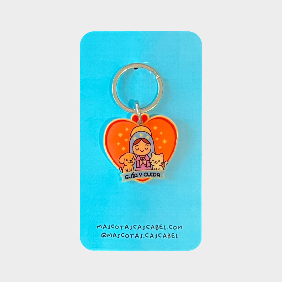 Plaquita para perro "Virgencita Protectora"