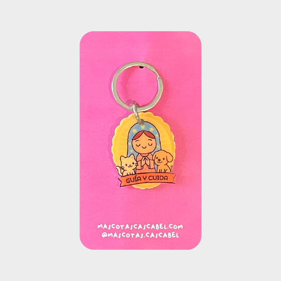 Plaquita para perro "Virgencita Protectora"