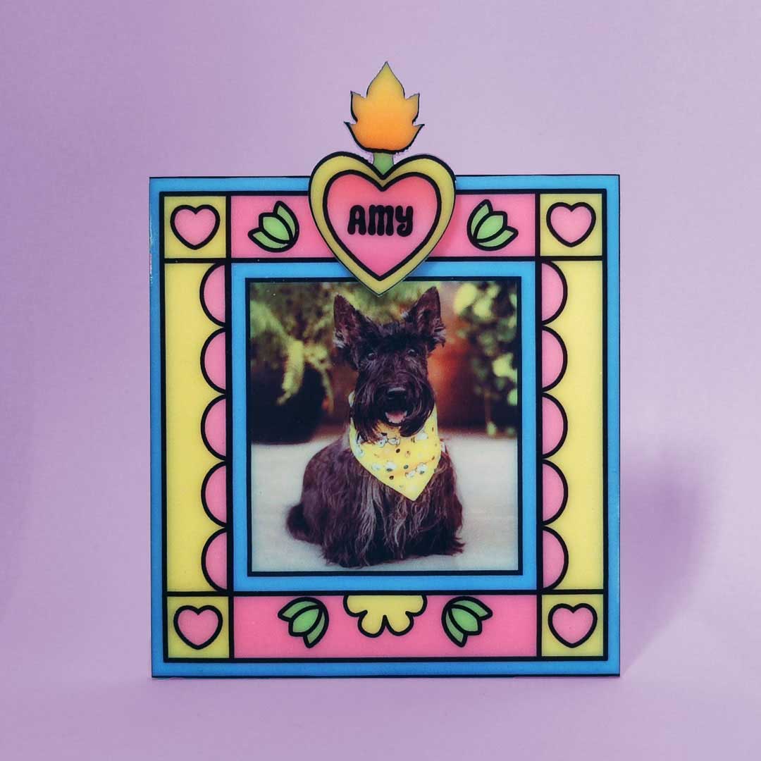 Placa conmemorativa con foto de tu mascota