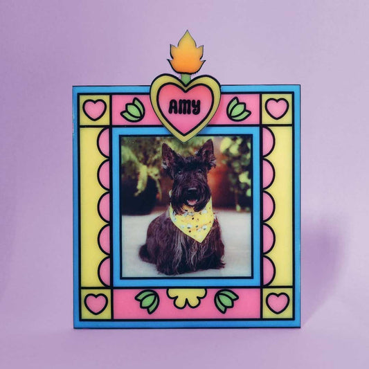 Placa conmemorativa con foto de tu mascota