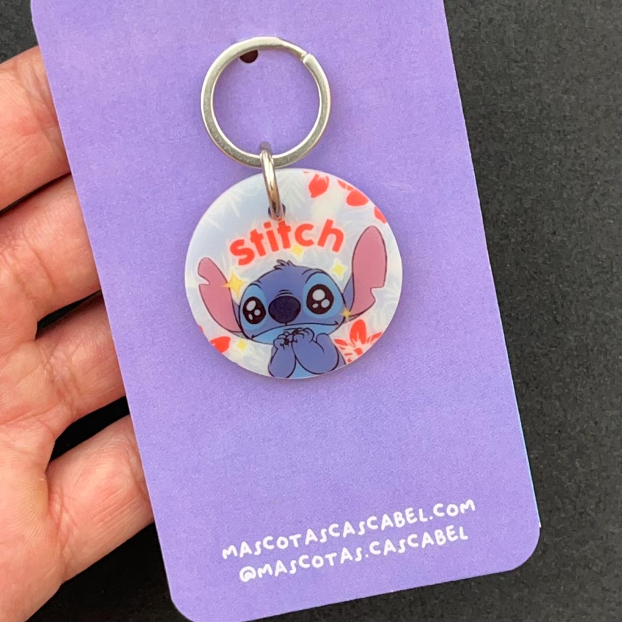 Placa económica para perro – Diseño especial circular
