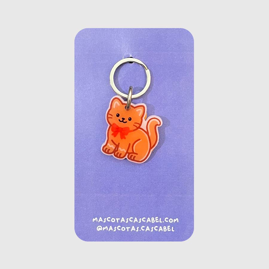 Plaquita para gato "Gato de Jengibre"