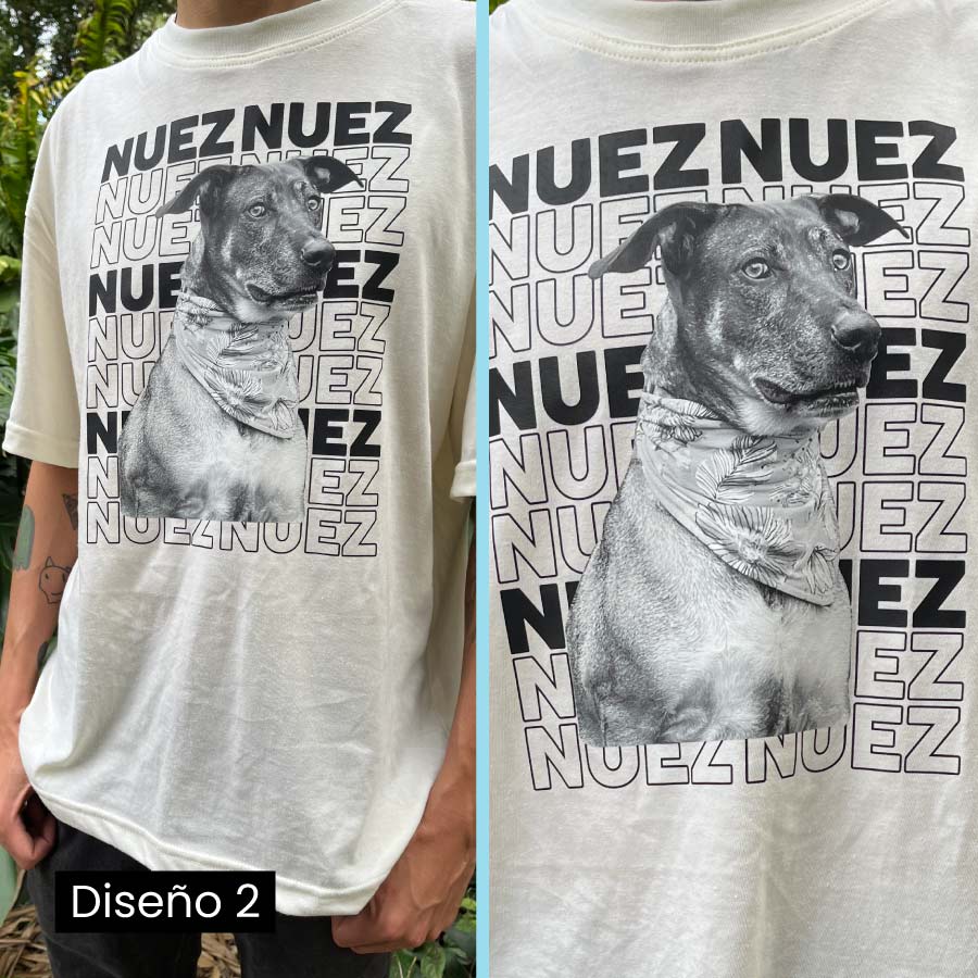 Playera de tu mascota | Estilo oversize personalizada