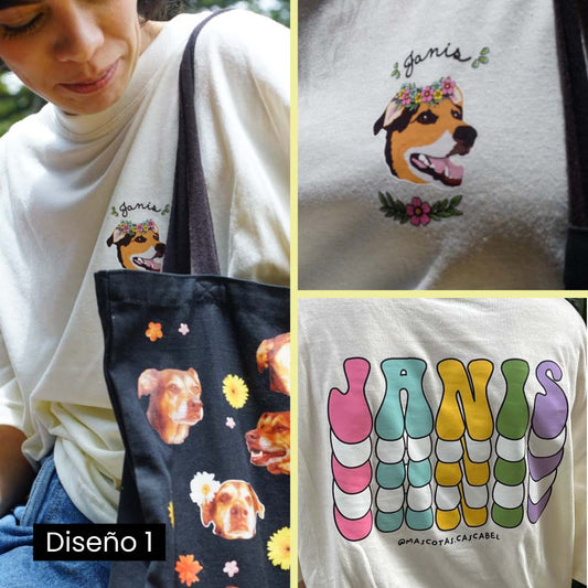 Playera de tu mascota | Estilo oversize personalizada