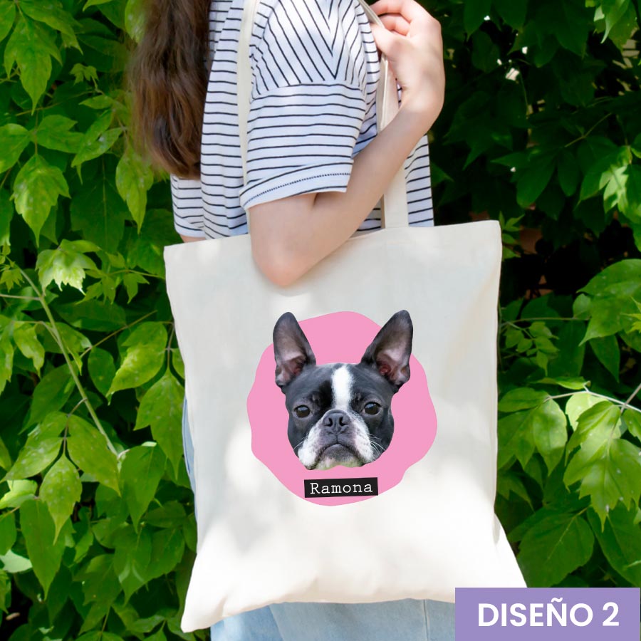 Totebag personalizada con foto de tu mascota