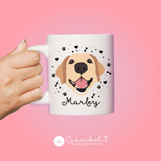 Taza de tu mascota con ilustración de catálogo