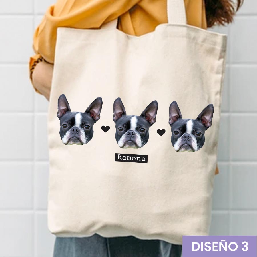 Totebag personalizada con foto de tu mascota