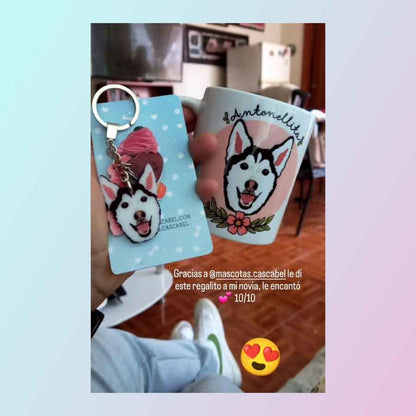 Llavero y Taza Personalizado de tu Mascota