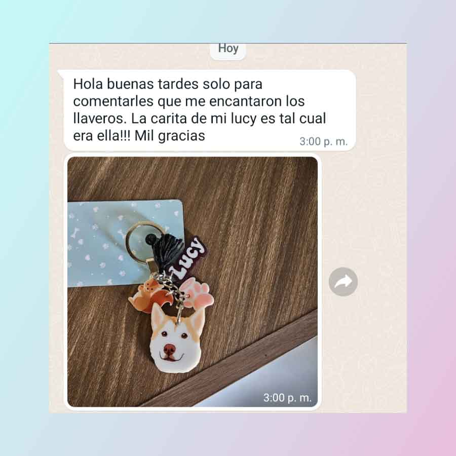 Llavero de tu Mascota "Una Carita"