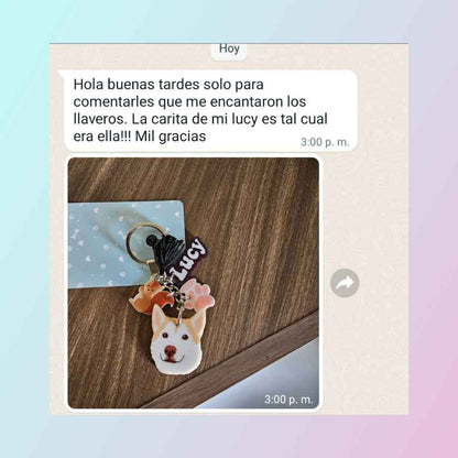 Llavero de tu Mascota "Una Carita"