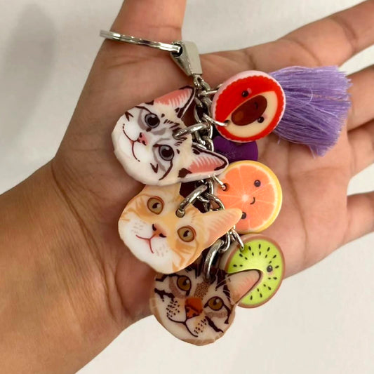 Llavero de tus Mascotas "Tres Caritas"