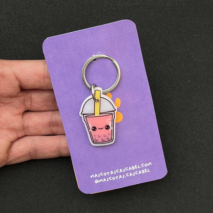 Placa para perro "Bubble Tea"