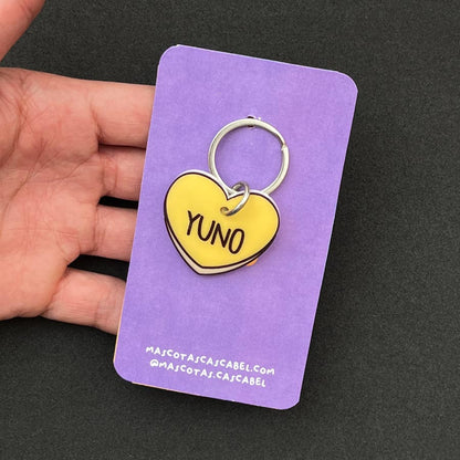 Plaquita personalizada "Corazón Nombre"