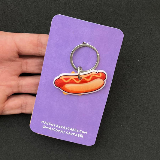 Placa para perro "Hotdog"
