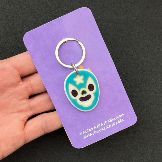 Placa para perro "Luchador Turquesa"