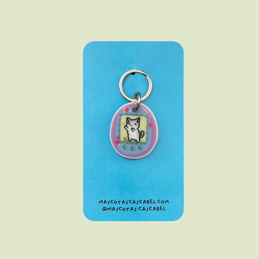 Plaquita para gato "Tamagotchi"