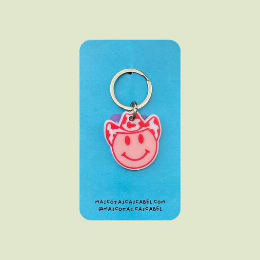 Plaquita personalizada "Carita cowboy"