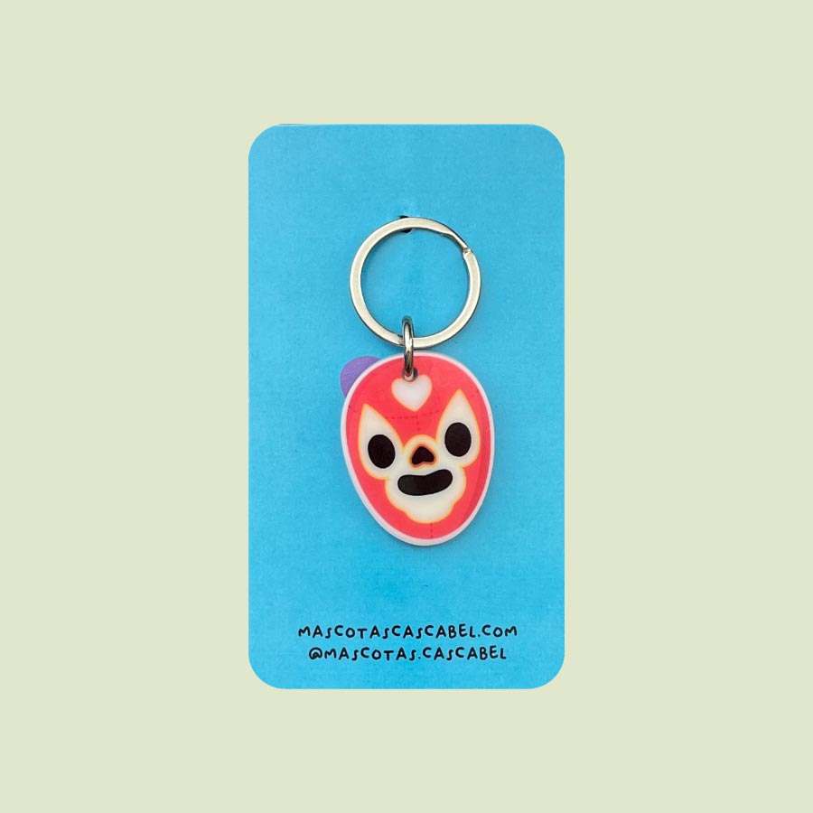 Placa para perro "Luchador Rosa"