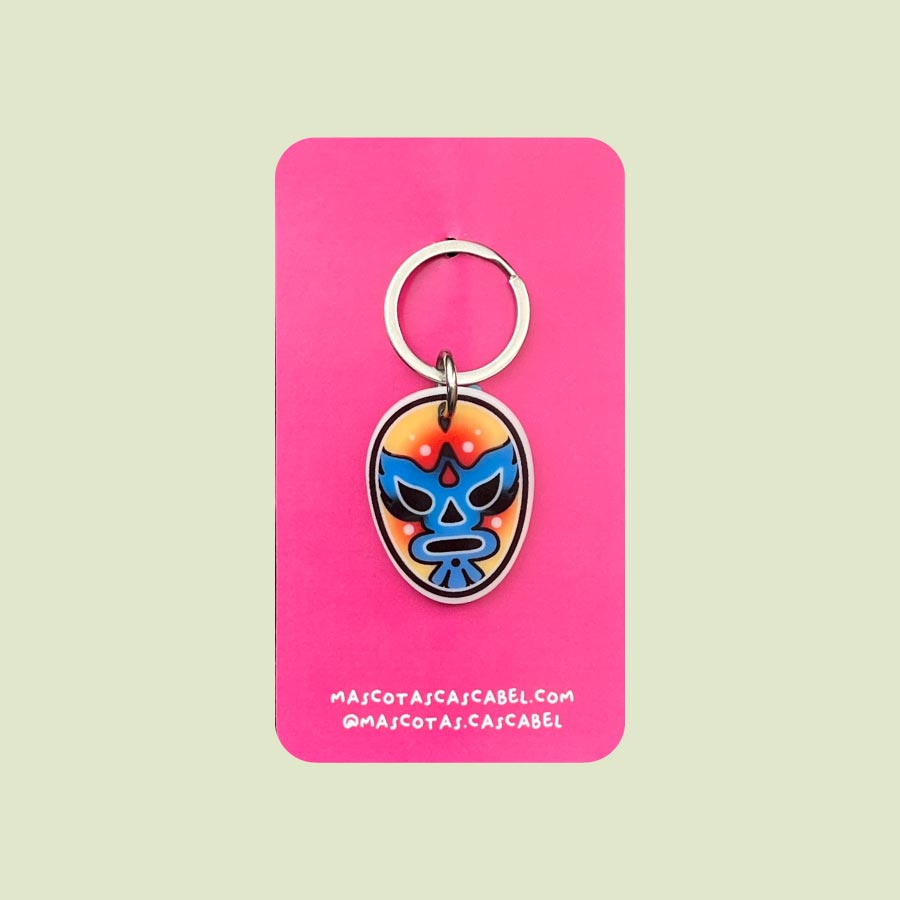 Placa para perro "Máscara Luchador"