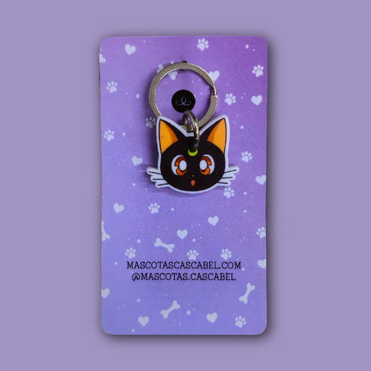 Plaquita para gato "Navengante de la Luna "