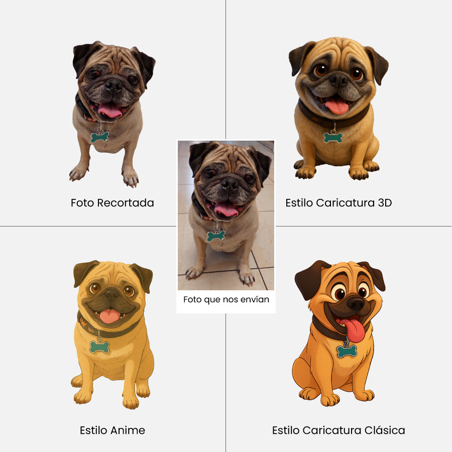 Llavero personalizado ilustrado o foto