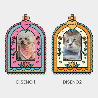 Placa conmemorativa con foto de tu mascota - Altar Corazón