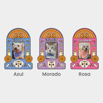 Placa conmemorativa con foto – Altar perro o gato