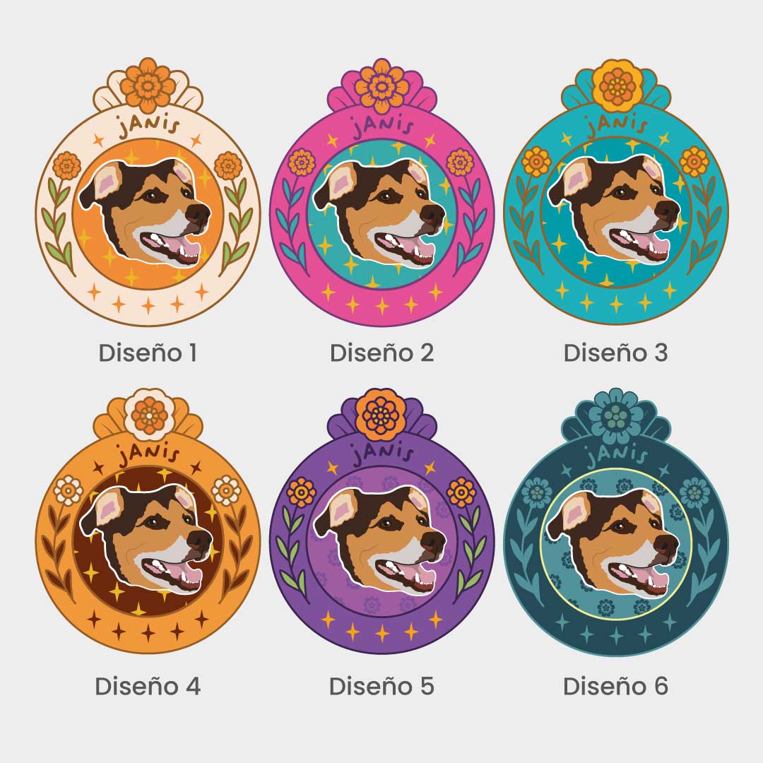Placa conmemorativa ilustrada de tu mascota – Recuerdo especial