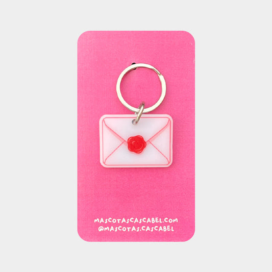 Plaquita para gato "Carta De Amor"