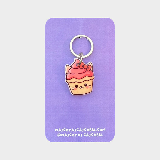 Plaquita para gato "Gato Cupcake"
