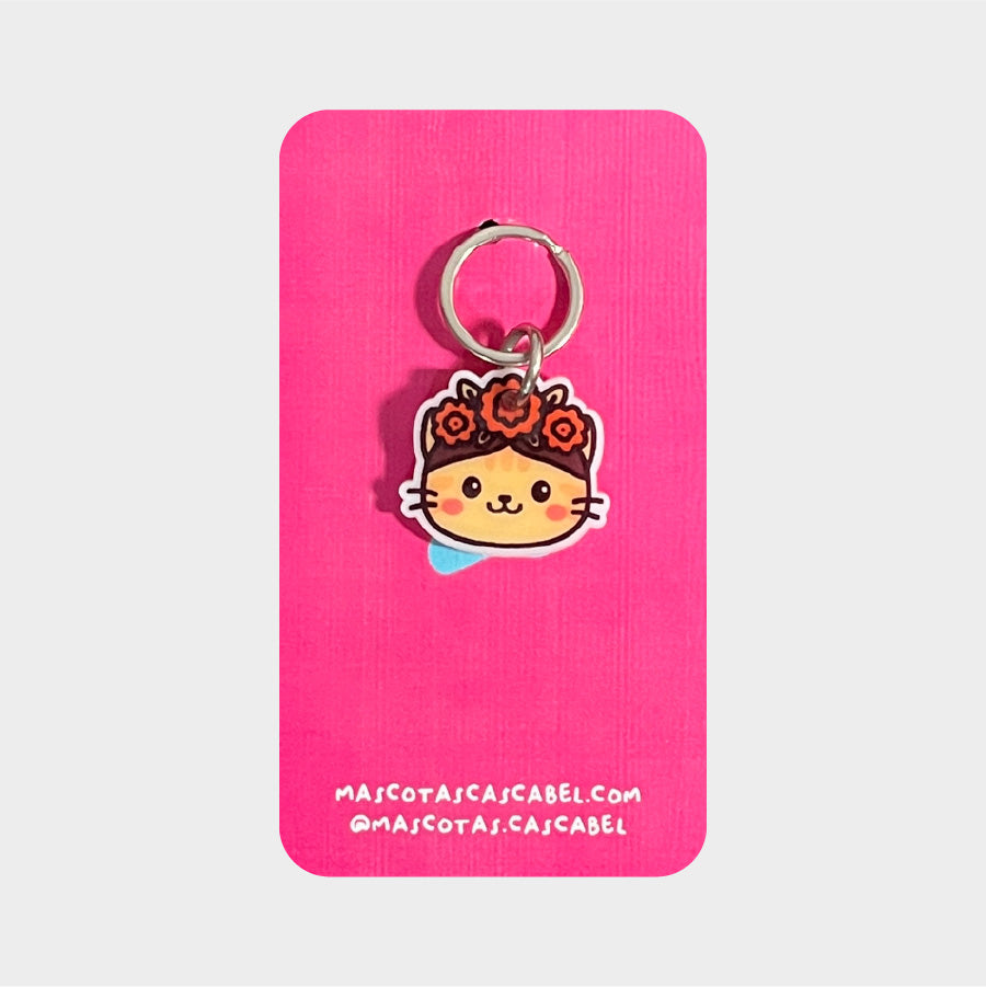 Plaquita para gato "Gatita Pintora"