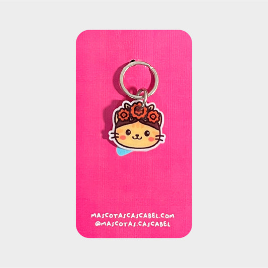 Plaquita para gato "Gatita Pintora"