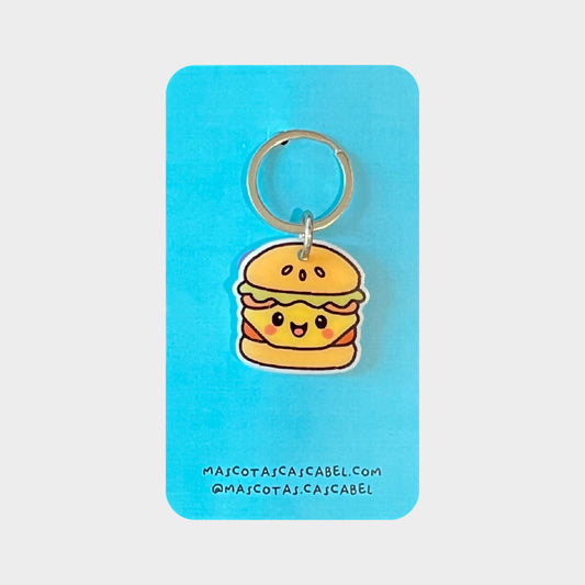 Plaquita para perro "Hamburguesa"