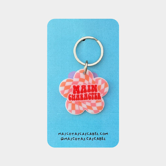 Plaquita para gato "Main Character"