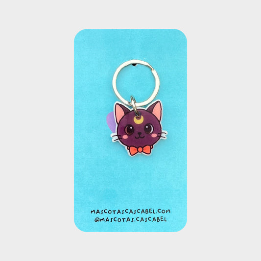 Plaquita para gato "Navengante de la Luna "