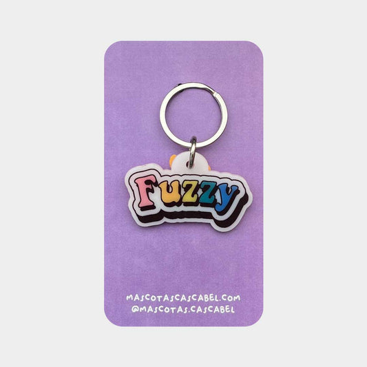 Placa para perro "Nombre de Colores"