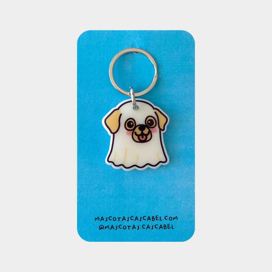 Plaquita para perro "Perrito Fantasma Labrador"