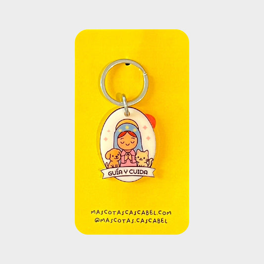 Plaquita para gato "Virgencita Protectora"