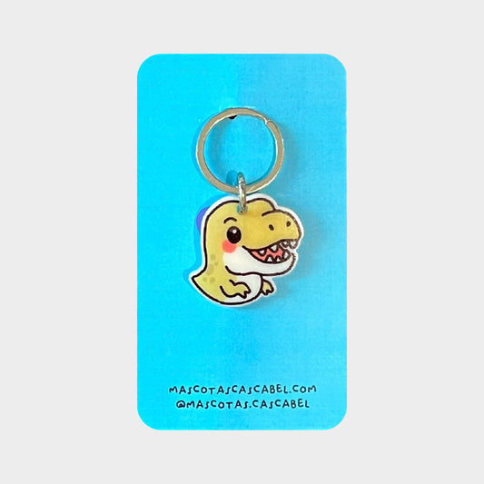 Plaquita para gato "T Rex"