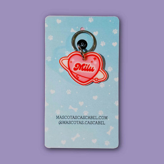Placa para perro "Corazón Platónico" | Cascabel