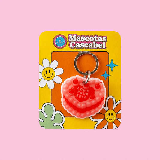 Placa para perro “Pastel de Corazón”