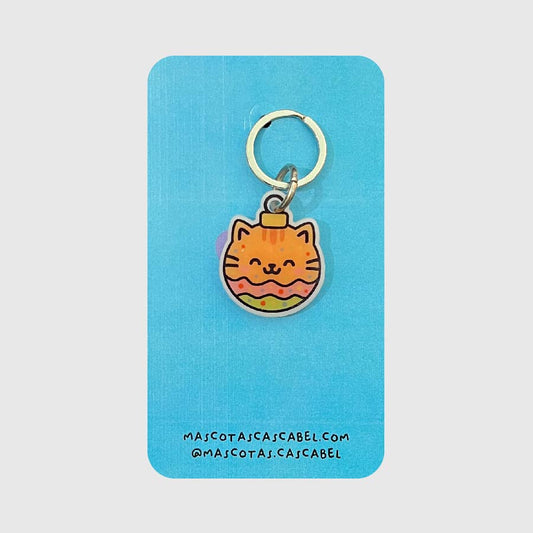 Plaquita para gato "Gatito Esfera"