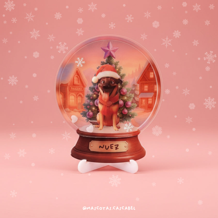 Globo de Nieve Personalizado con tu Mascota