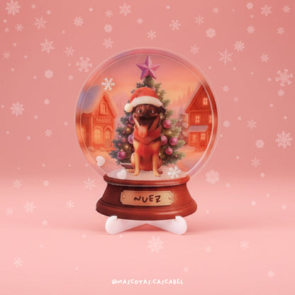 Globo de Nieve Personalizado con tu Mascota