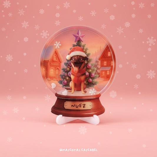 Globo de Nieve Personalizado con tu Mascota