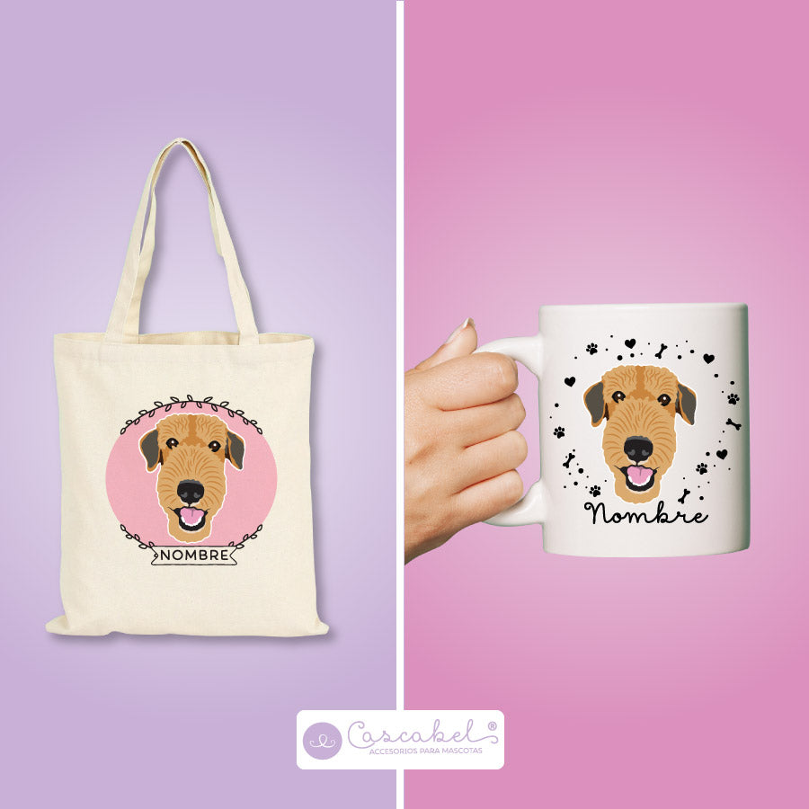 Taza o Totebag "Airedale terrier"