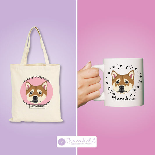 Taza o Totebag "Shiba Inu"